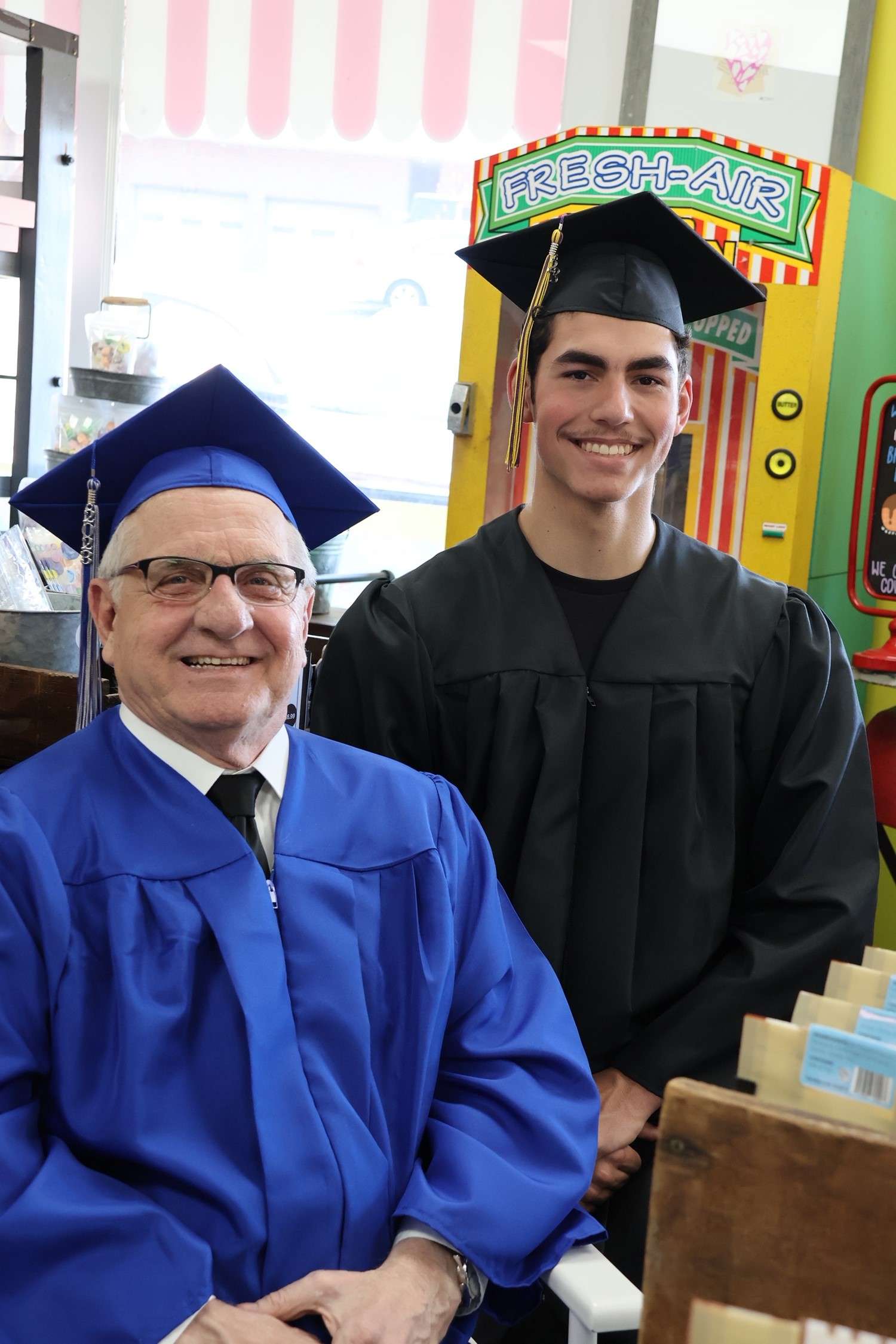 Reynolds and grandson Andrew