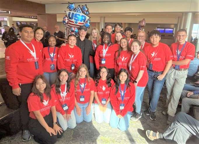 group of Rossview High students