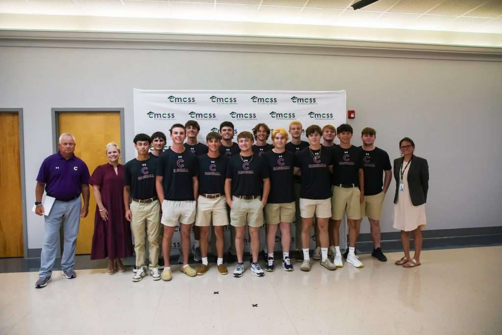 baseball team in black shirts