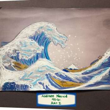 Photo of student artwork